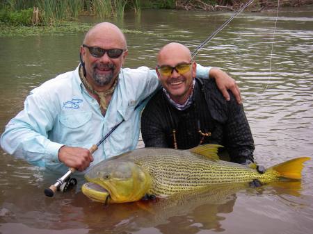 Golden Dorado fly fishing in Argentina
