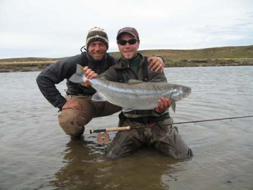 Rodrigo & Packet w/ nice sea trout